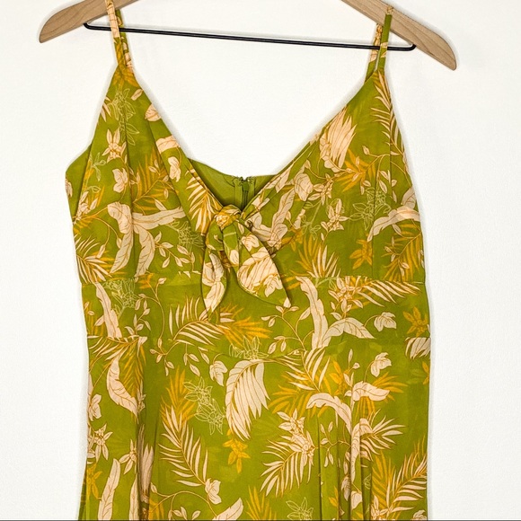 NWT GUESS Floral Ethereal Sage Asymmetric Romper - Picture 3 of 14